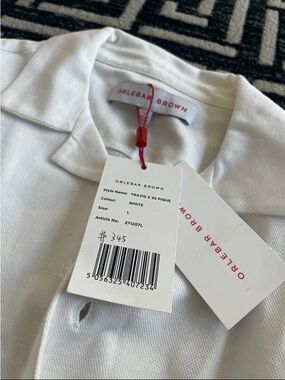 Orlebar Brown White Polo with Branded Tag
